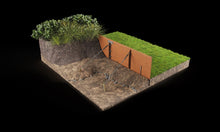 Load image into Gallery viewer, Rigidline™ Garden Edging 400mm high x 2160mm