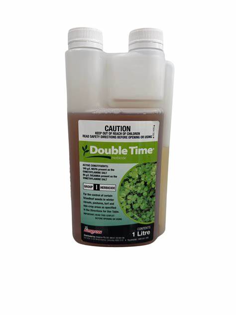 best herbicide with dicamba Double Time (340g/L MCPA, 80g/L Dicamba) – trueblueturf