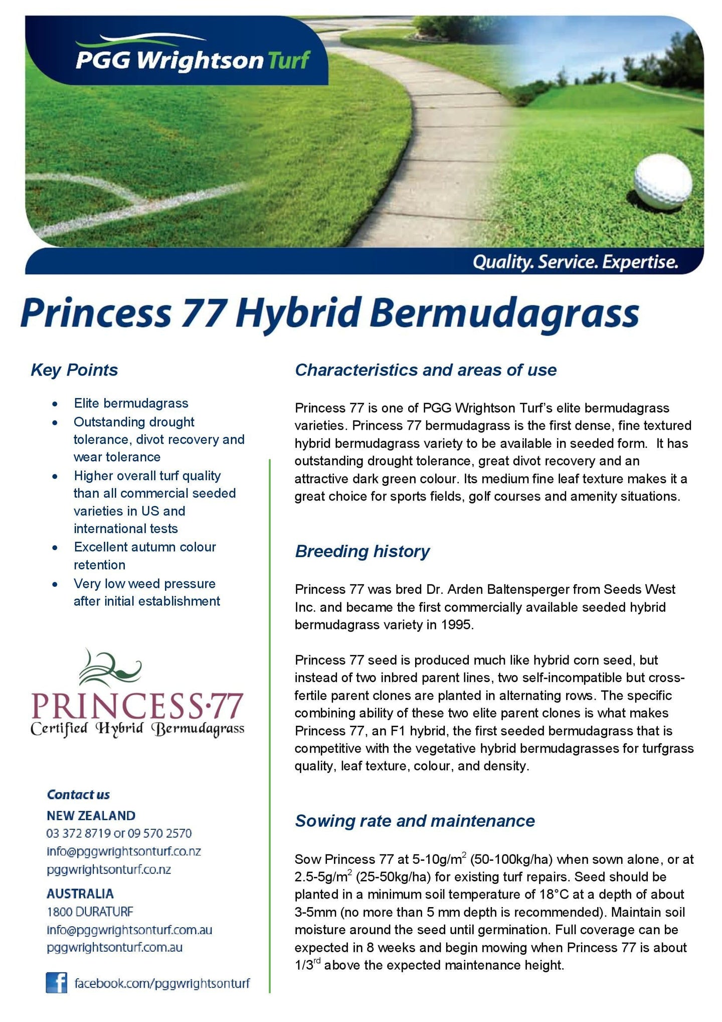Princess 77 Hybrid Bermudagrass (11.34Kg)