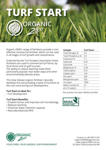 Organic 2000 Turf Start Fertiliser