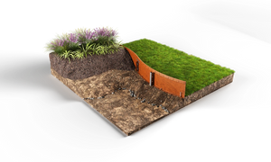 Flexline™ Garden Edging 240mm high x 2160mm