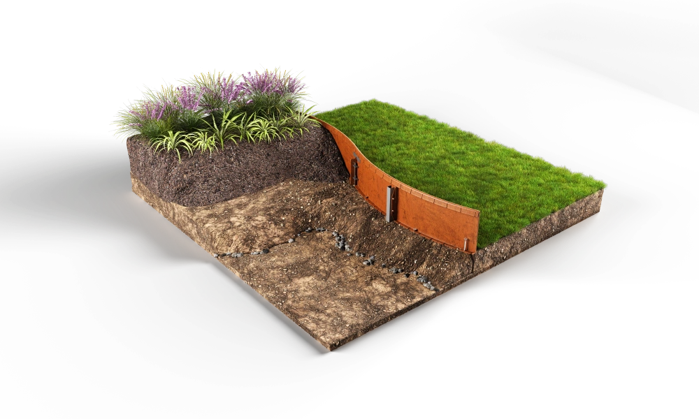 Flexline™ Garden Edging 240mm high x 2160mm