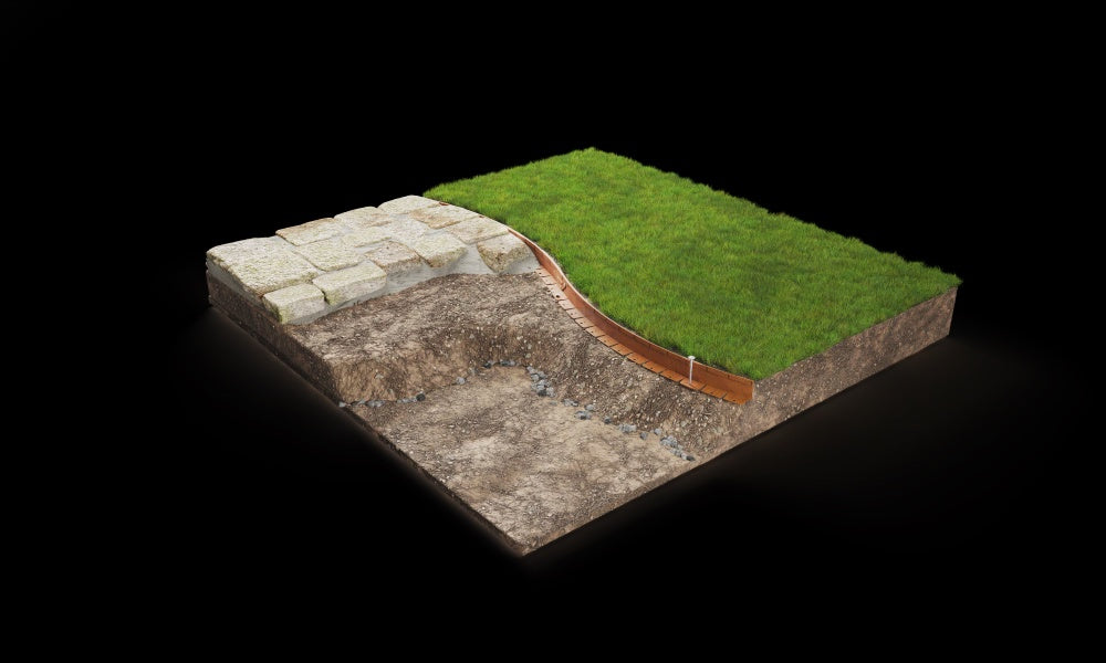 Flexline™ Garden Edging 75mm high x 2200mm
