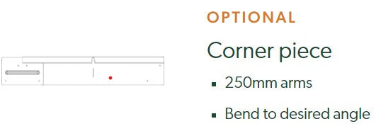 Low Profile Corner Piece 100mm