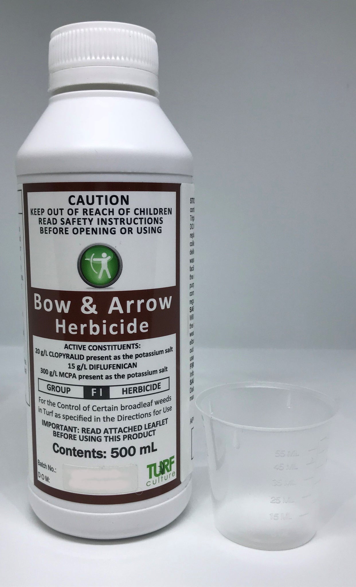 bow and arrow herbicide label Bow And Arrow (20 g/L CLOPYRALID present as the potassium salt, 15 g/L DIFLUFENICAN, 300 g/L MCPA present as the potassium salt)